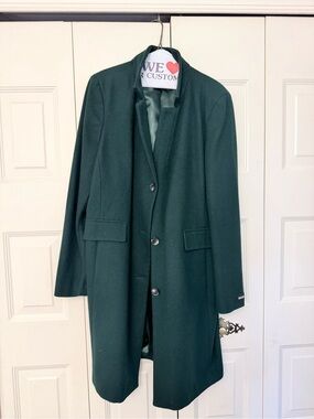DKNY Emerald Green Pea Coat